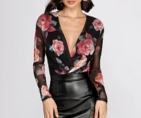 Fresh Floral Mesh Bodysuit
