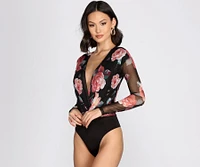 Fresh Floral Mesh Bodysuit