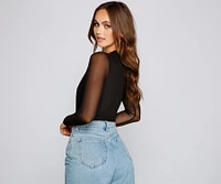 A Hot Mesh Bodysuit