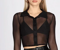 Step It Up Mesh Crop Top