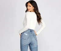 Wrapped Basics Surplice Bodysuit