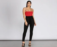 Brushed Knit Basic Bodysuit