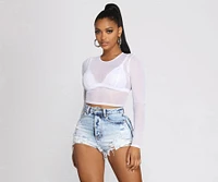 A Mesh Mood Crop Top