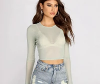 A Mesh Mood Crop Top