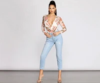 Fresh Floral Mesh Bodysuit
