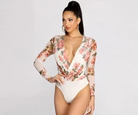 Fresh Floral Mesh Bodysuit