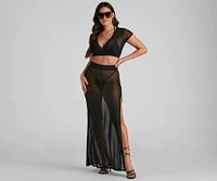 Wrap Me Glam Mesh Top