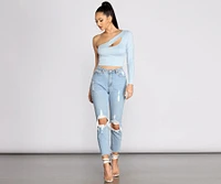 Get Used To Knit Crop Top