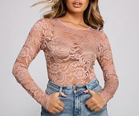 Stylishly Sheer Lace Bodysuit