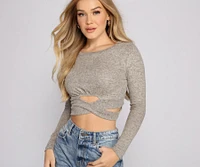So Casual Criss-Cross Crop Top