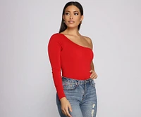 Chic Vibes One Shoulder Bodysuit