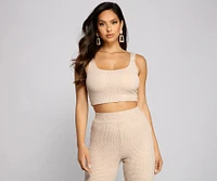 Trendy Textures Sleeveless Knit Tank
