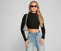 Second Look Open Back Crop Top
