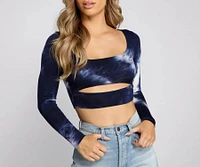 Totally Retro Tie-Dye Crop Top