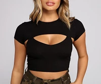 Chic Cuts Ribbed Knit Crop Top