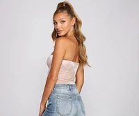 Totally Retro Brushed Knit Tube Top