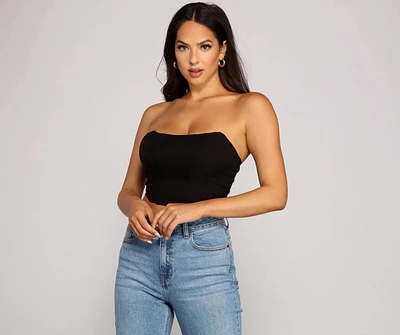 Bold And Glam Cropped Bustier