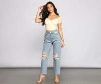 Hooked Ruched Crop Top