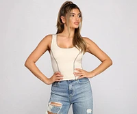 Set The Seams Cropped Tank Top