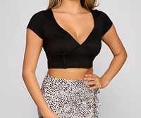 Keeping Knit Chic Ribbed Crop Top