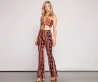 Wanderlust Beauty Lace-Up Top
