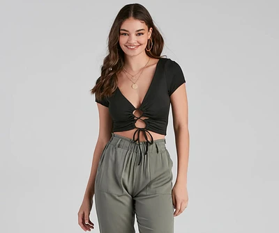Casual Slay Knit Crop Top