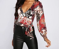 Wrapped Bohemian Glam Top