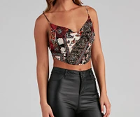 Bohemian Dream Paisley Crop Top