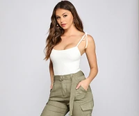 Sealed Basics Ribbed Knit Bodysuit