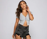Basic Must-Have Button-Up Top