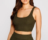 Trendy Textures Sleeveless Knit Tank
