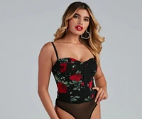 Fall Love With Floral Bodysuit