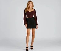 Be Mine Sparkle Knit Bustier