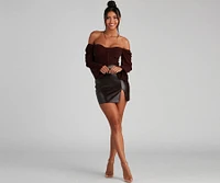 Be Mine Sparkle Knit Bustier