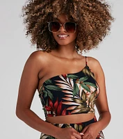Vacay Approved Printed Crop Top