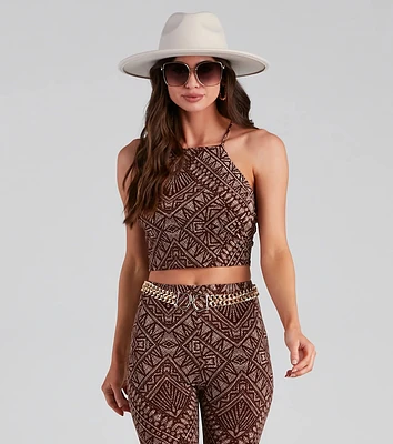 Desert Queen Boho Halter Top