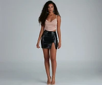 All That Glam Rhinestone Crop Top