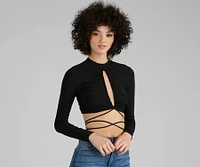 Chic Life Open Back Crop Top