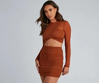 Wrapped Chic Style Crop Top