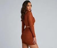 Wrapped Chic Style Crop Top