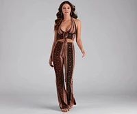 Bohemian Flair Halter Crop Top