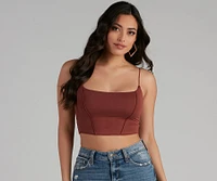 You're Not Basic Seam Crop Top