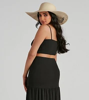 Let's Get Together Twist Crop Top