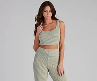 Trendy Textures Sleeveless Knit Tank