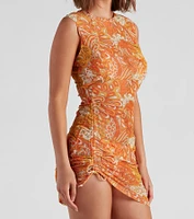 Retro Getaway Mesh Mini Dress