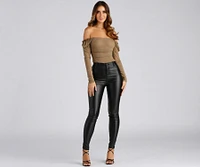 Chic Mesh Puff Sleeve Top