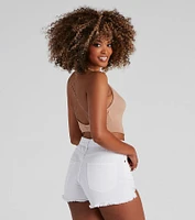 Short Romance Knit Crop Top