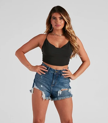 Short Romance Knit Crop Top