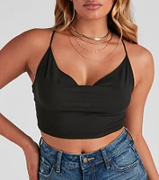 Short Romance Knit Crop Top