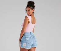 Sweet Vibes Tie-Front Bodysuit